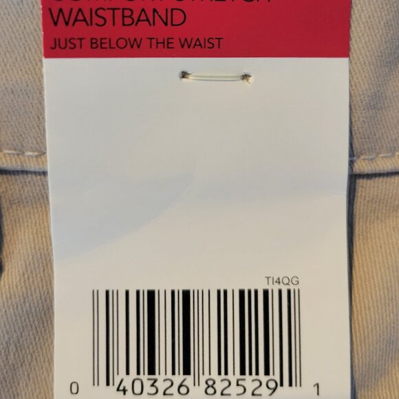 Lee Comfort Fit stretch straight leg pants, "Sahara" tan, size Misses 12 Long - Picture 9 of 15